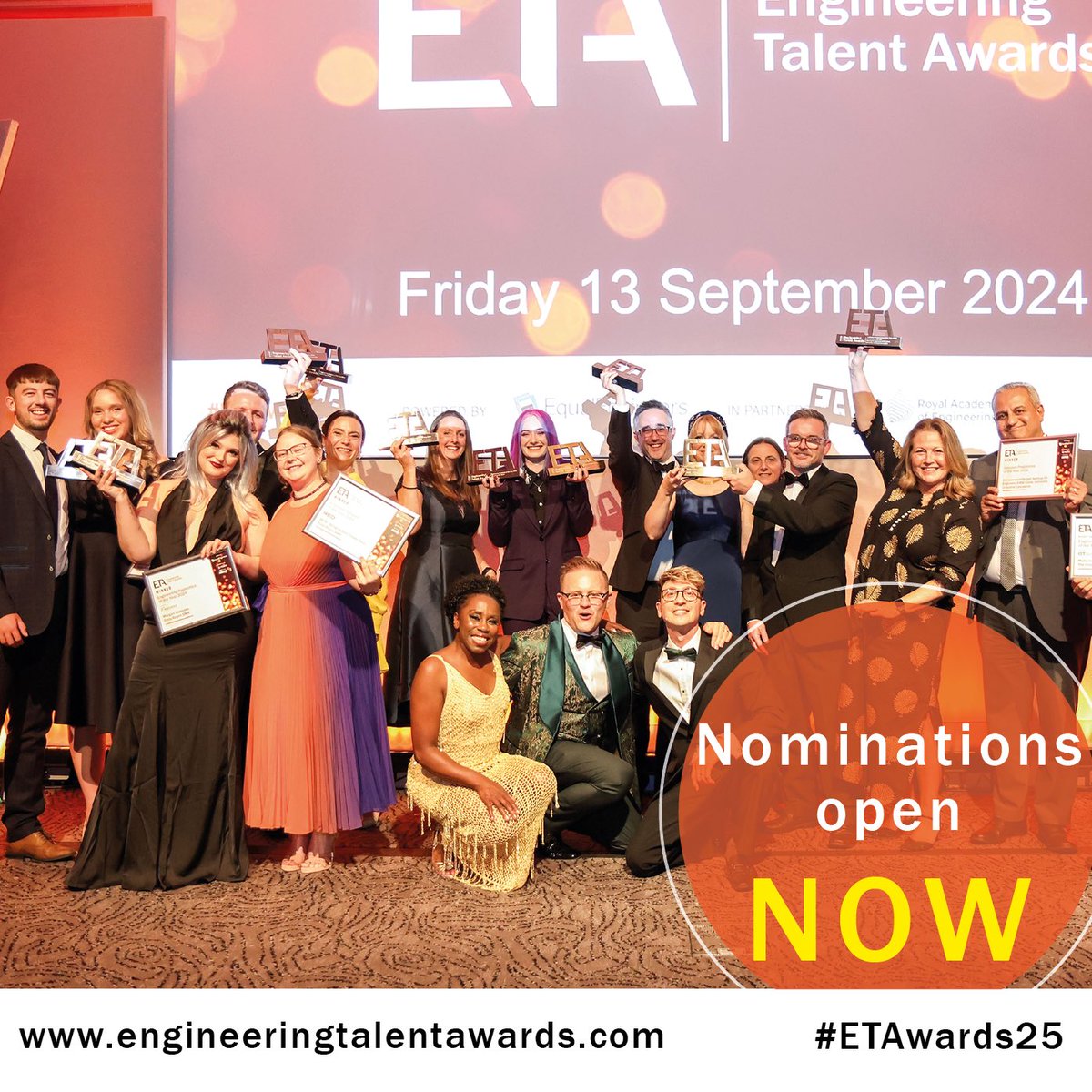 Nominate now for the Engineering Talent Awards, raising the profile of engineering and tech professions highlighting diversity in engineering on a national platform. The awards include Returner of the Year! Nominate here: engineeringtalentawards.com