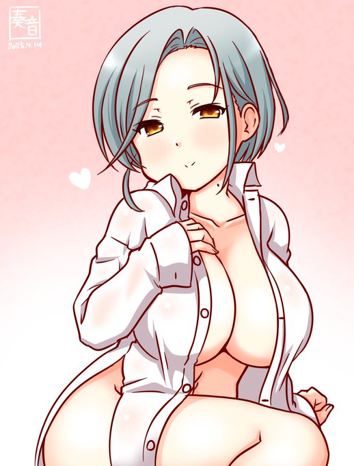 「提督、お待たせしました。
 どうぞ召し上がってください…♥」

#艦これ版真剣お絵描き60分一本勝負_20250414
#玉波 