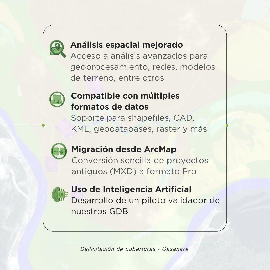 Consga_'s tweet photo. Seguimos innovando! ✅

En CONSGA BIC SAS incorporamos ArcGIS Pro + IA para fortalecer nuestras herramientas tecnológicas en el desarrollo de los estudios ambientales 🌱 optimizando así los procesos, con análisis mejorado y alto rendimiento.
#ArcGISPro #IA #InnovaciónAmbiental ♻️ https://t.co/6FWX9wHnB7