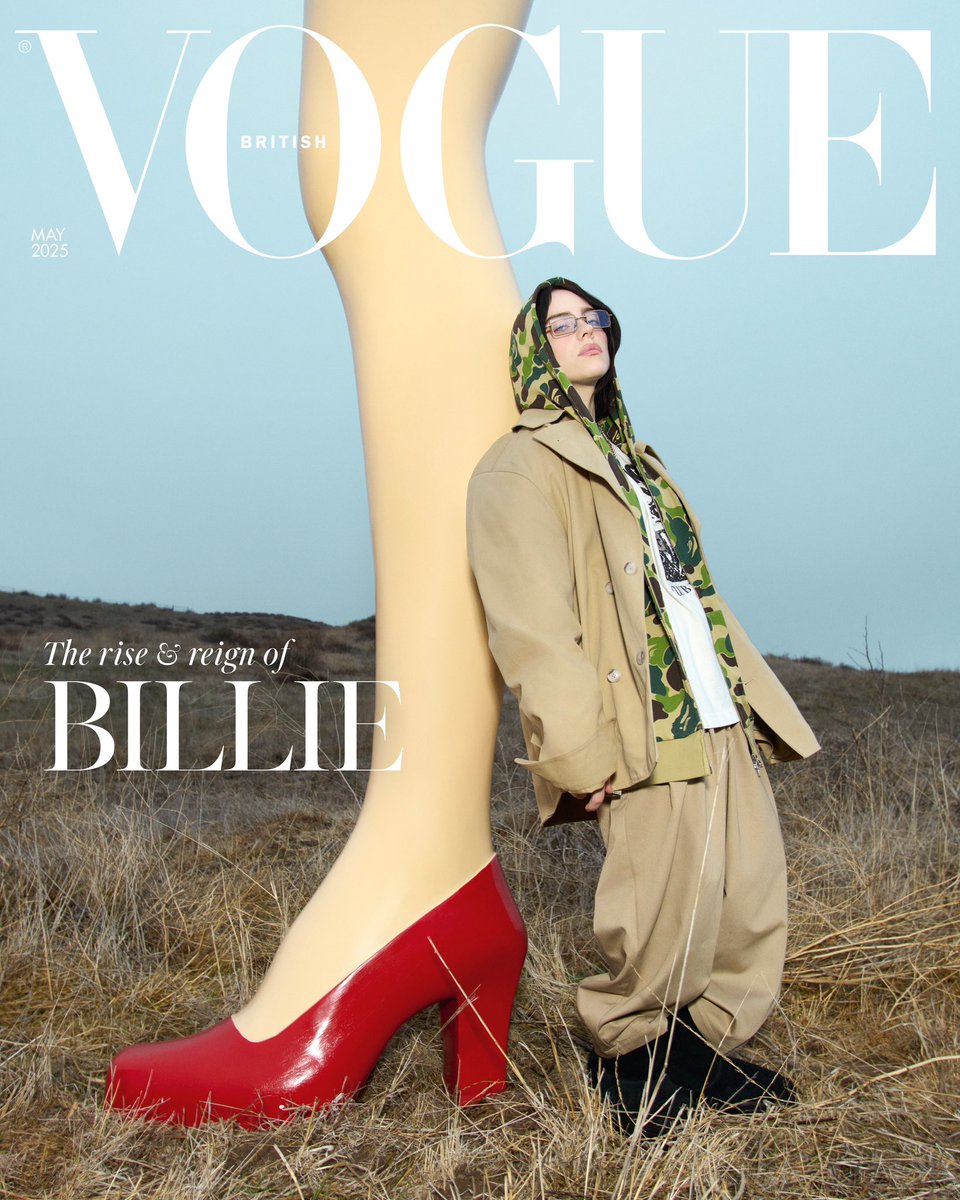 billieeilish's tweet image. Billie for British Vogue. Read here: BillieEilish.lnk.to/BritishVogue