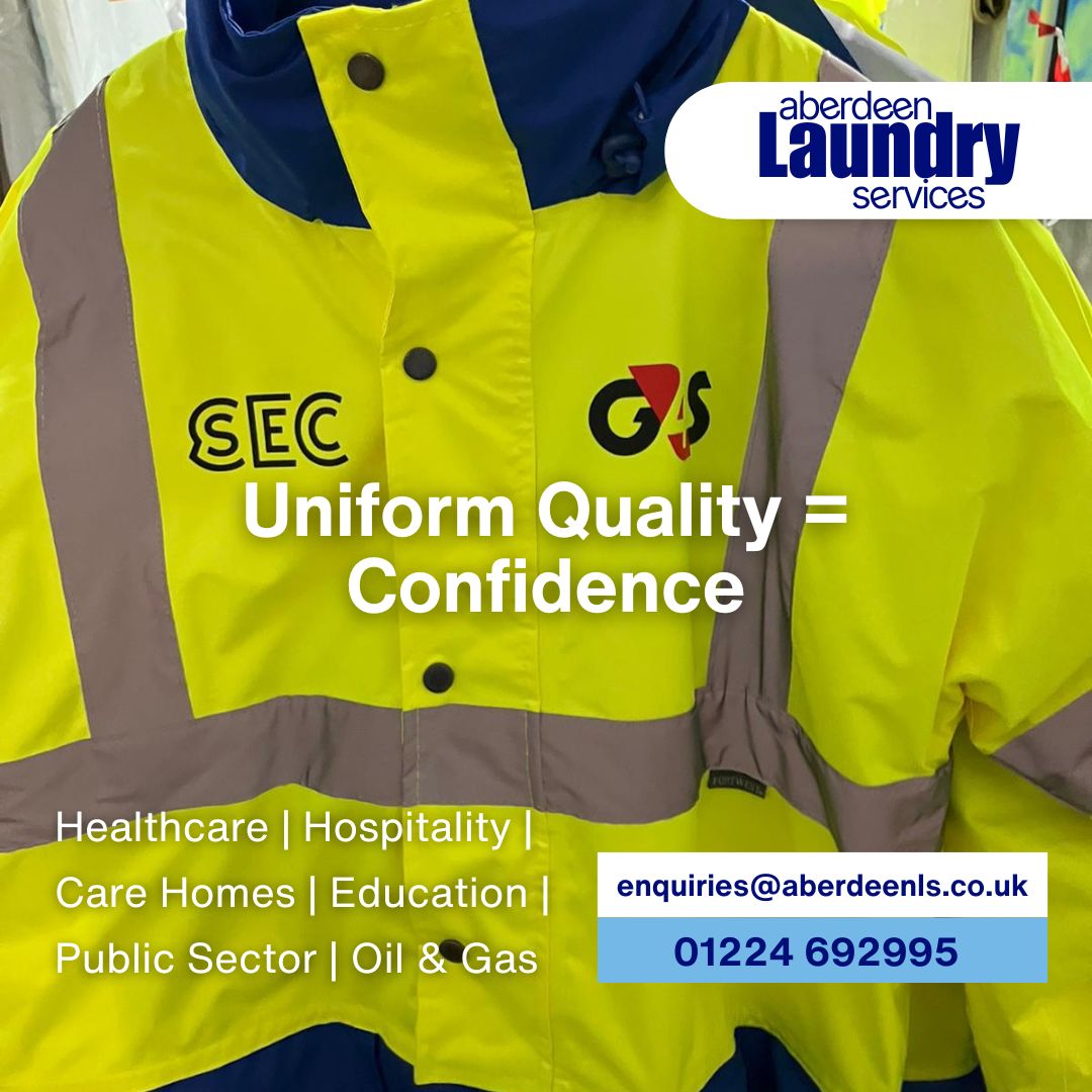 aberdeenlaundry's tweet photo. Clean uniforms = confident teams.

We help businesses stay sharp with quality, sustainable workwear laundry.

📞 01224 692995 | 📧 enquiries@aberdeenls.co.uk |🌐 https://t.co/dOkK1BG9z5

#WorkwearLaundry #TeamPerformance #AberdeenLaundry https://t.co/qq9pwo0zOj