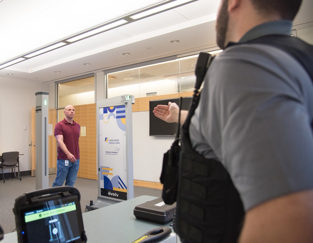 LHSCCanada's tweet image. Safety is always a priority, which is why a new weapons detection system is being installed at the entrances of our Emergency Departments.

Learn more about the system, which offers a non-intrusive screening process: lhsc.on.ca/news/london-he…