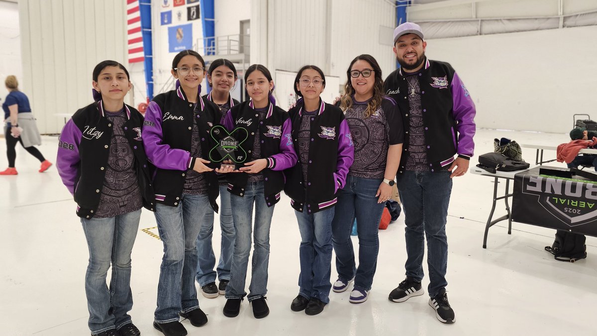 Mrs_Cortez12's tweet image. The LadyDronez from @STAGinPG started Day 1 at the @REC_Foundation Aerial Drone Championship with a broken drone and a whole lot of determination. By the end of Day 2, they walked away with All Around Champion, the highest ranking award in drones, AND the Career Readiness Award…