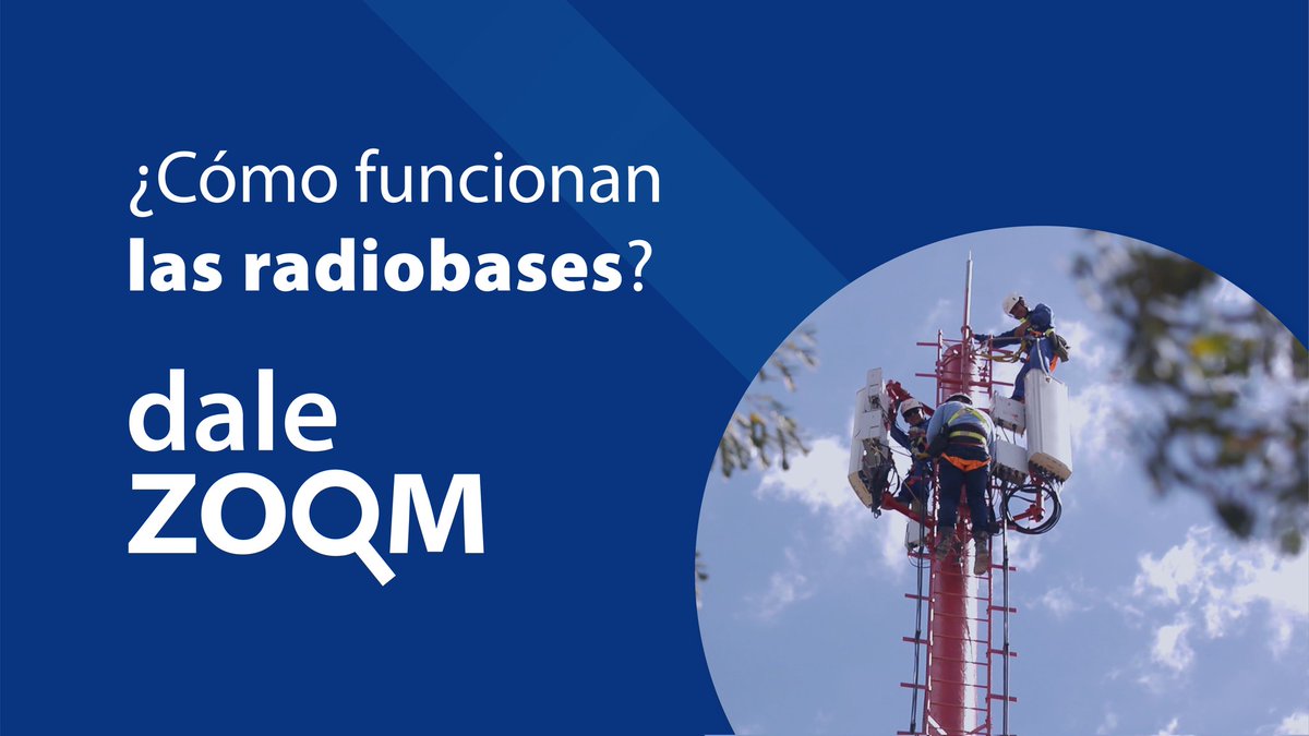 #DaleZoom 
🔎 Las radiobases tienen como función establecer comunicación entre uno o varios dispositivos 🛜📲 sin necesidad de utilizar cables.
Sus antenas 📡garantizan la cobertura y administra el tráfico de datos, la torre 🗼le da soporte y altura.
🧵[1/2]