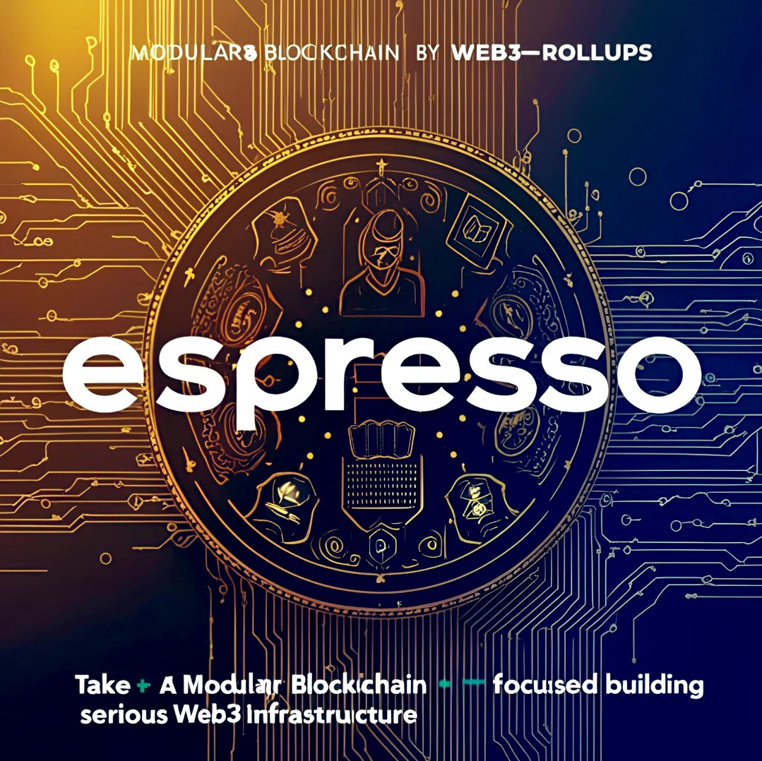 Parviin9877's tweet photo. Take a serious look at Espresso.
A modular blockchain focused on scalability and privacy, powered by zkrollups.
It keeps users’ data private while boosting speed and performance.
#Espresso #Web3 #Blockchain https://t.co/BBSUvZSWXz
