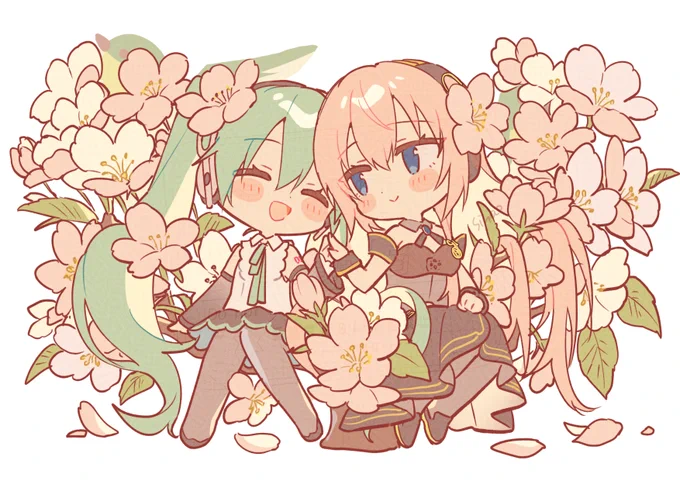 桜とミクルカ 