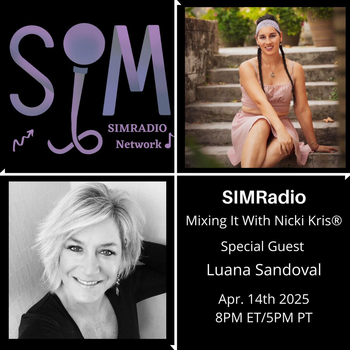 🎙️ TONIGHT’S THE NIGHT! 🎙️ Host @nickikris goes LIVE on an all-new Mixing It with the amazing  Luana Sandoval. 🌟🎶 🕗 8 PM ET / 5 PM PT.  buff.ly/fBg4AmD Don’t miss out on this incredible conversation! Tune in and join us LIVE! 🎧✨ #MixingIt