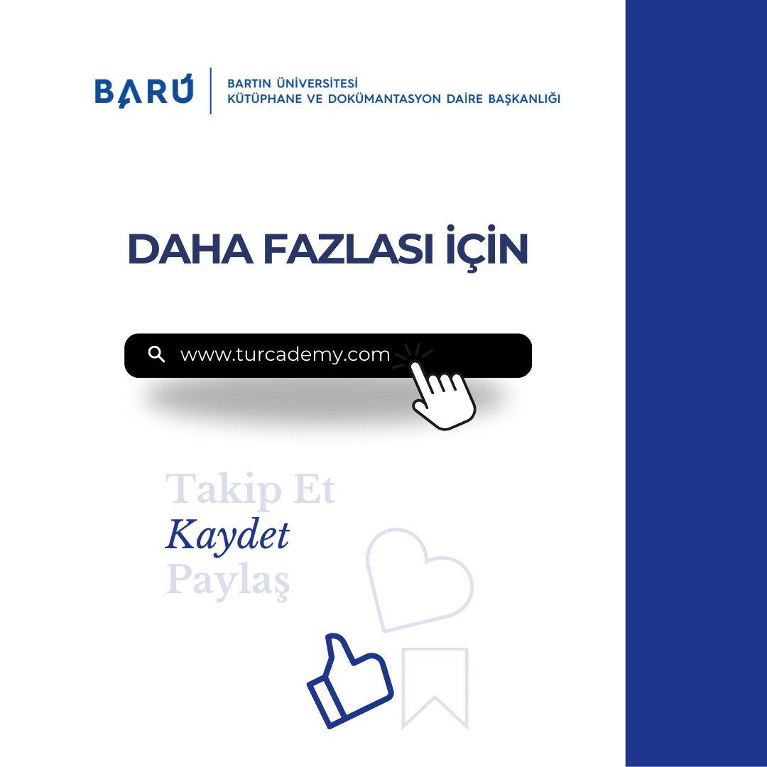 📚Kütüphanemizin Turcademy veritabanına aboneliği devam ediyor.

📖Tüm konularda, araştırma süreçlerini destekleyen 6500+ akademik e-kitaba kolayca erişebilirsiniz.

💻🔗 Üniversite içinden: turcademy.com

🌐🔗 Üniversite dışından: katalog.bartin.edu.tr/vetisbt?p=1&ve…