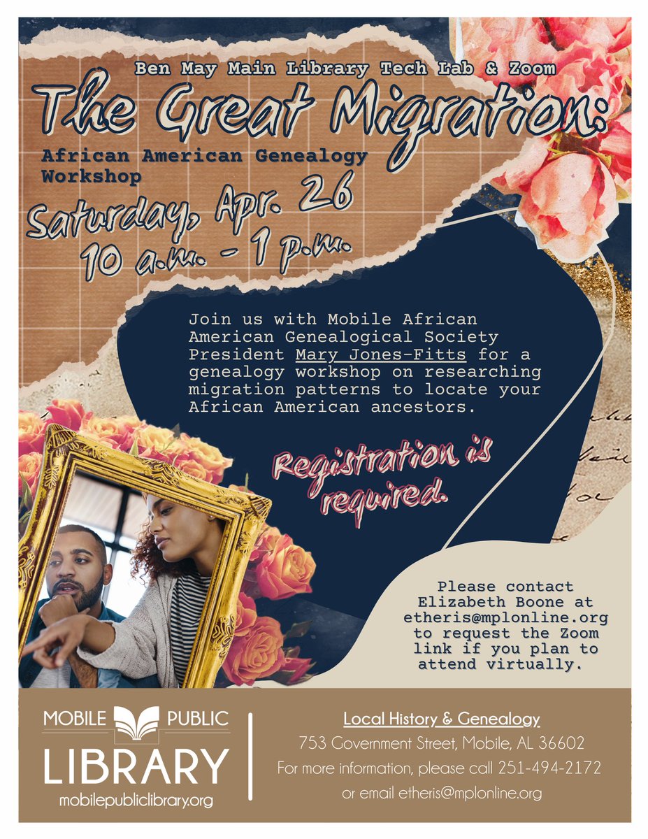 Whether you're just starting your family tree or deep into historical research, we’ve got something for you this April at Local History &amp; Genealogy. Register for one of our April programs today: bit.ly/4i8X7c1