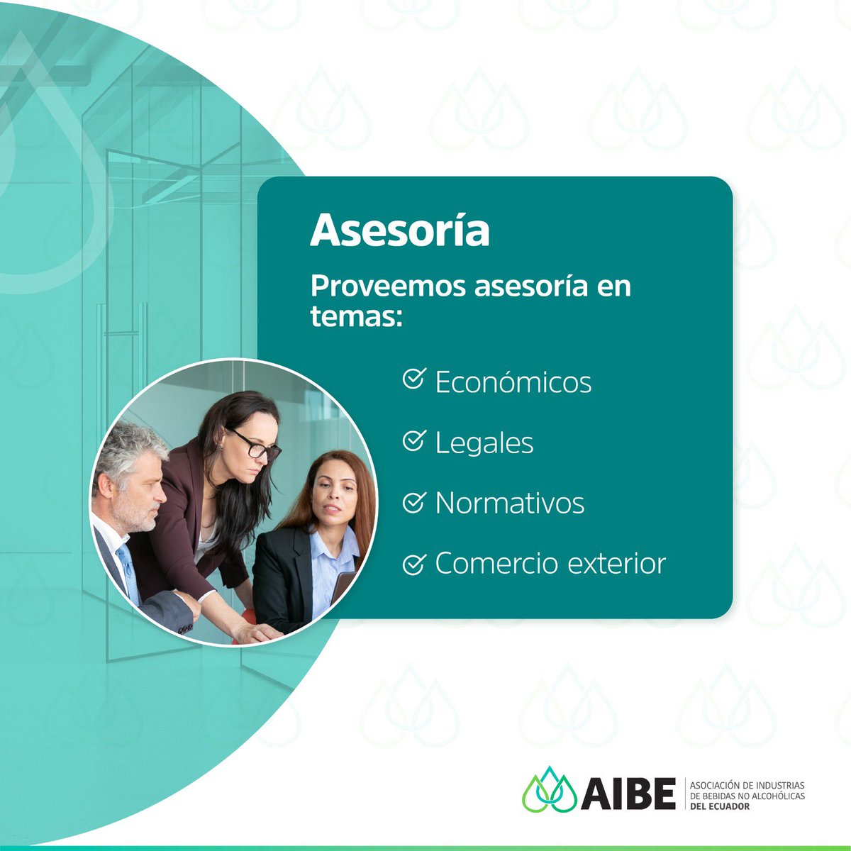En el sector de Bebidas No Alcohólicas, contar con información confiable, representación activa y asesoría especializada marca la diferencia.​

AIBE ofrece servicios clave para fortalecer a cada empresa del gremio.​

Si formas parte del sector, ¡estamos aquí para apoyarte!