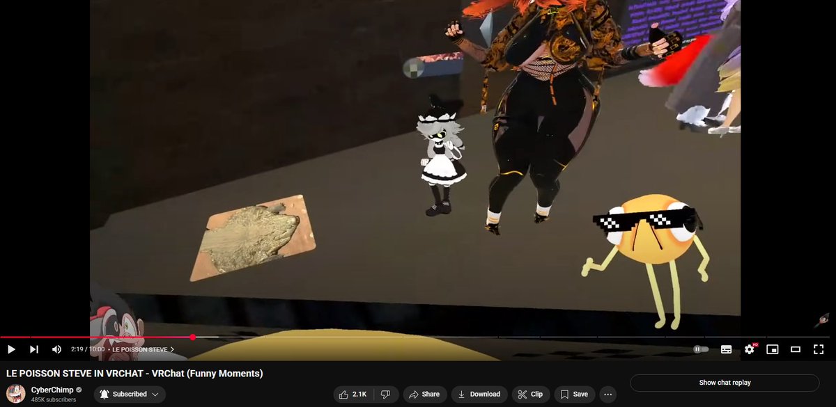 AxoBocation's tweet photo. Pretty insane seeing one of my VRchat avatars in one of my favorite VR creators CyberChimp's video https://t.co/E76ldxRGMT