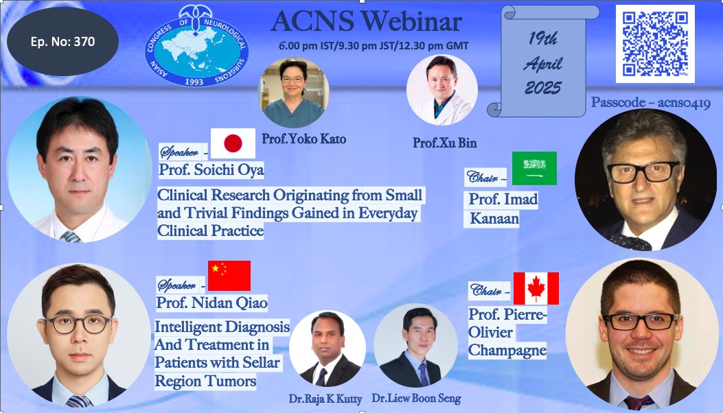 ACNS (Asian Congress of Neurological Surgeons) (@asiancns) on Twitter photo ๐๐๐๐ ๐ณ๐๐๐ - bit.ly/ACNSWebinar0419
๐๐ข๐ด๐ด๐ค๐ฐ๐ฅ๐ฆ - acns0419
๐ฑ๐๐๐ ๐๐ ๐๐๐๐ ๐๐ ๐๐๐ 19 ๐๐ ๐๐ ๐จ๐๐๐๐ 6.00 ๐๐ ๐ฐ๐บ๐ป/ 9.30 ๐ท๐ด ๐ฑ๐บ๐ป ๐๐๐ ๐๐๐ ACNS ๐พ๐๐๐๐๐๐ ๐๐๐๐ ๐ณ๐๐๐ - bit.ly/ACNSWebinar0419
๐๐ข๐ด๐ด๐ค๐ฐ๐ฅ๐ฆ - acns0419
๐ฑ๐๐๐ ๐๐ ๐๐๐๐ ๐๐ ๐๐๐ 19 ๐๐ ๐๐ ๐จ๐๐๐๐ 6.00 ๐๐ ๐ฐ๐บ๐ป/ 9.30 ๐ท๐ด ๐ฑ๐บ๐ป ๐๐๐ ๐๐๐ ACNS ๐พ๐๐๐๐๐๐
