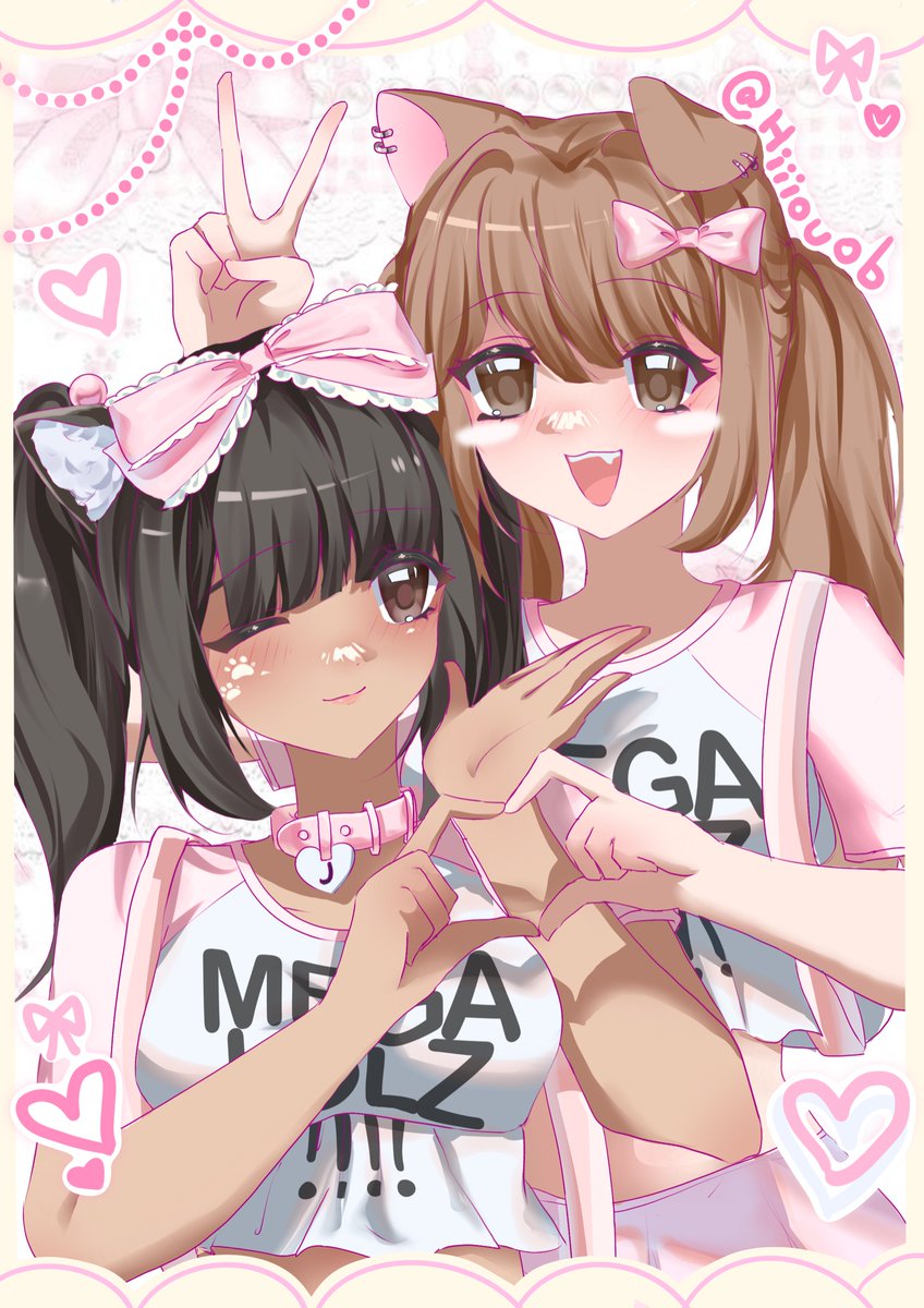 🤍💗Entry for <a href="/cwtesie/">emi & prestine ♡</a> ’s art contest!  #cutesieart💗 🤍