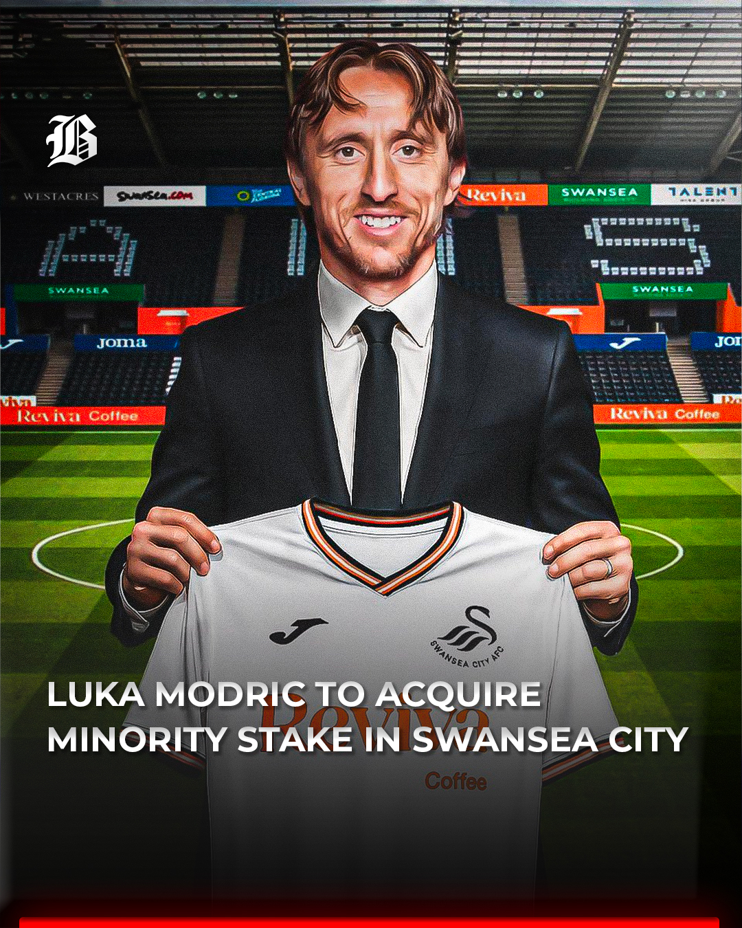Barlaman Today on X: "Luka Modric, the 39-year-old Real Madrid midfielder,  is reportedly a minority shareholder in Swansea City, based in Wales. # LukaModric #Football #SwanseaCity #Barlamantoday https://t.co/B3DvygzicU" /  X