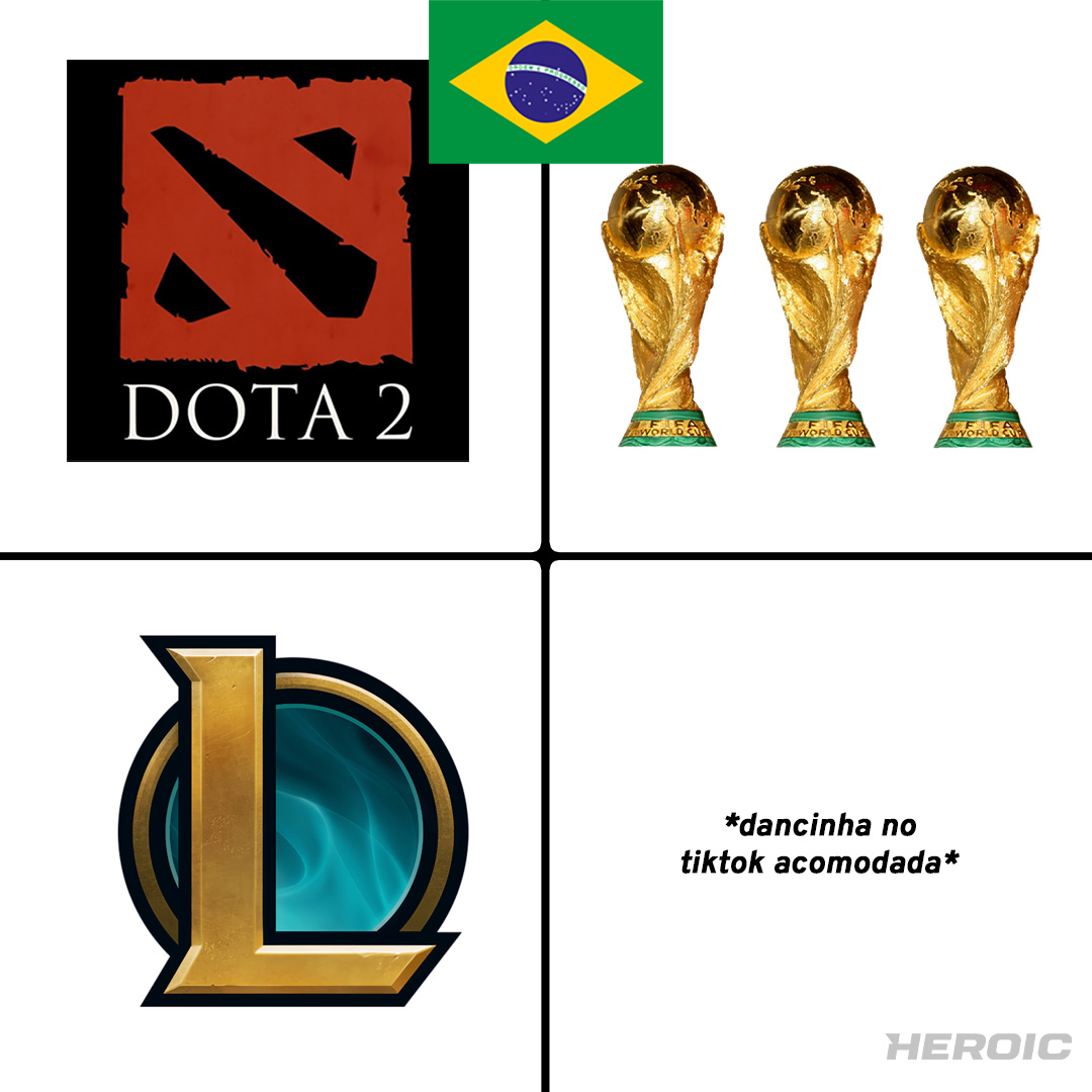 mais de 10 anos de LoL e não sei quantos Majors ganhamos