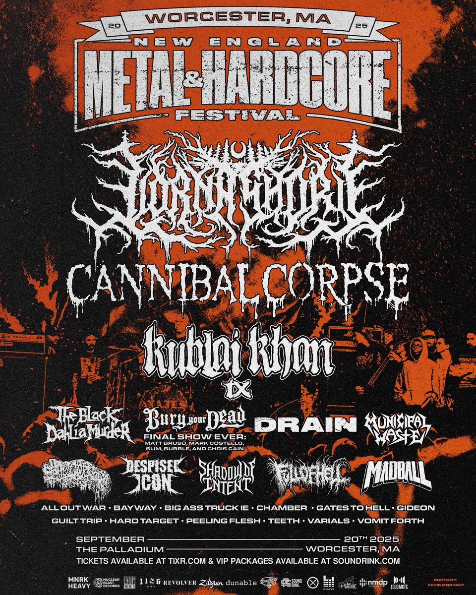 despisedicon's tweet image. We’re thrilled to announce we’ll be playing this year’s @NEMHF_Official on 9/20 at The Palladium Outdoors in Worcester, MA.
Tickets go on sale this Friday at 10:00 AM, don’t miss it🤘
metalandhardcorefest.com