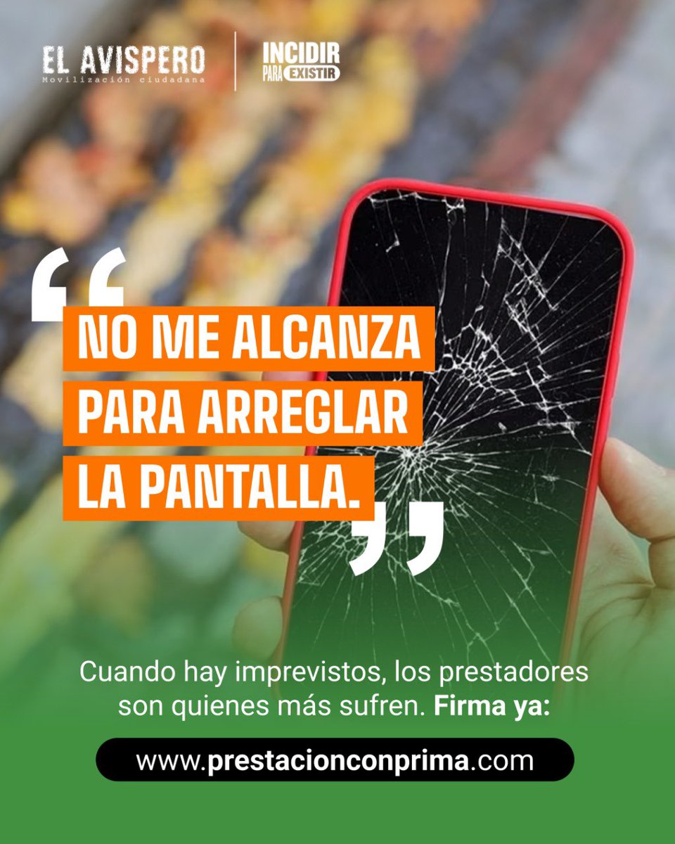 Cuando el sueldo apenas alcanza para lo básico, cualquier imprevisto se vuelve una preocupación gigante. Firma en prestacionconprima.com 

Una prima del 25% ayudaría a ahorrar, a estar preparados o a darse ese gusto que tantas veces se ha tenido que aplazar.