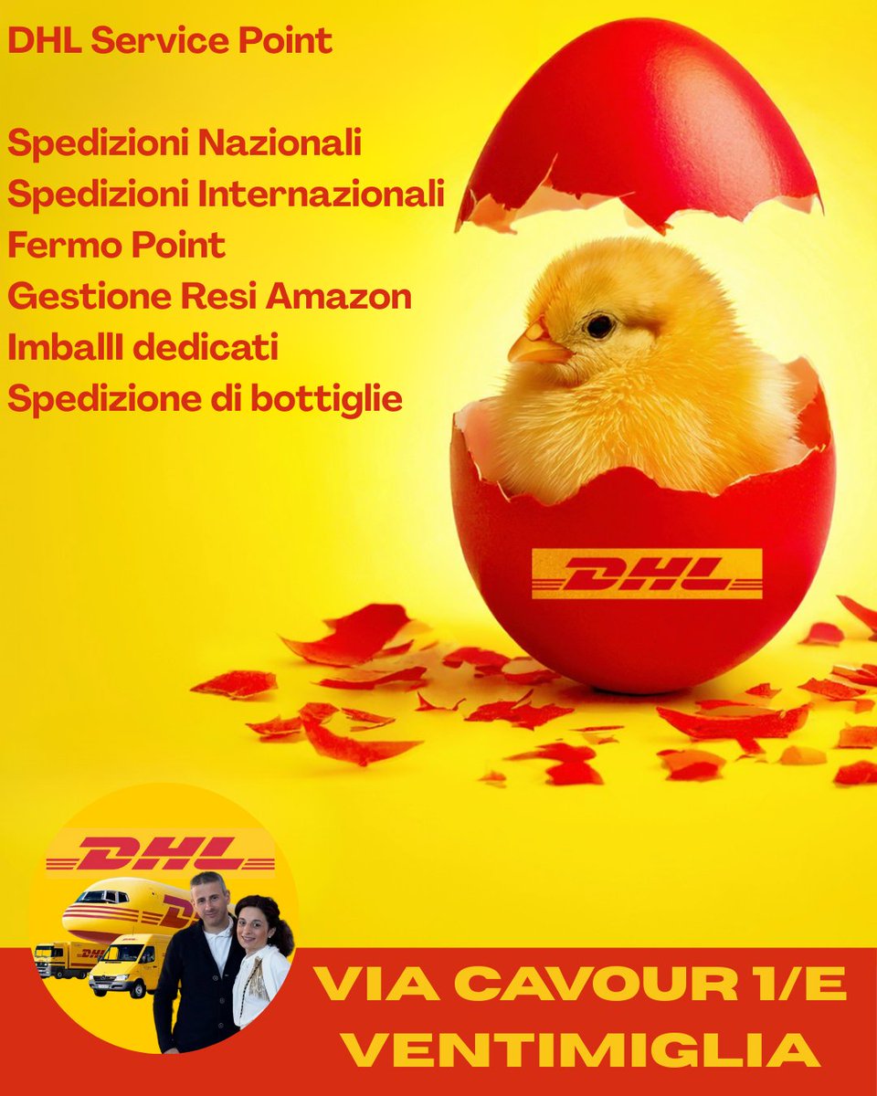 macsarge's tweet image. Spedire è facile con ComputerART!
Siamo il tuo DHL Service Point a Cala del Forte, Ventimiglia 🚚💨.
Invia pacchi, gestisci resi Amazon, spedizioni internazionali e molto altro! 📮
Vieni a trovarci o contattaci per informazioni.
#DHL #ServicePoint #SpedizioniFacili #Ventimiglia