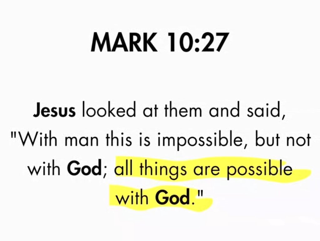 Holy__Bible1's tweet photo. Mark 10:27 https://t.co/S1mF8U5zPO