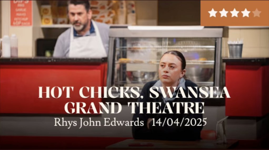 Rhys John Edwards (@rhysjohnedwards) on Twitter photo 'Hot Chicks' manages to delve into something meaningful and harrowing, but crucially, doesn’t forget to have a laugh along the way ⭐️⭐️⭐️⭐️
Opening this Wednesday 16th April at <a href="/SwanseaGrand/">Swansea Grand Theatre</a>
<a href="/GrandAmbition__/">Grand Ambition</a>
playstosee.com/reviews/uk-rev… 'Hot Chicks' manages to delve into something meaningful and harrowing, but crucially, doesn’t forget to have a laugh along the way ⭐️⭐️⭐️⭐️
Opening this Wednesday 16th April at <a href="/SwanseaGrand/">Swansea Grand Theatre</a>
<a href="/GrandAmbition__/">Grand Ambition</a>
playstosee.com/reviews/uk-rev…