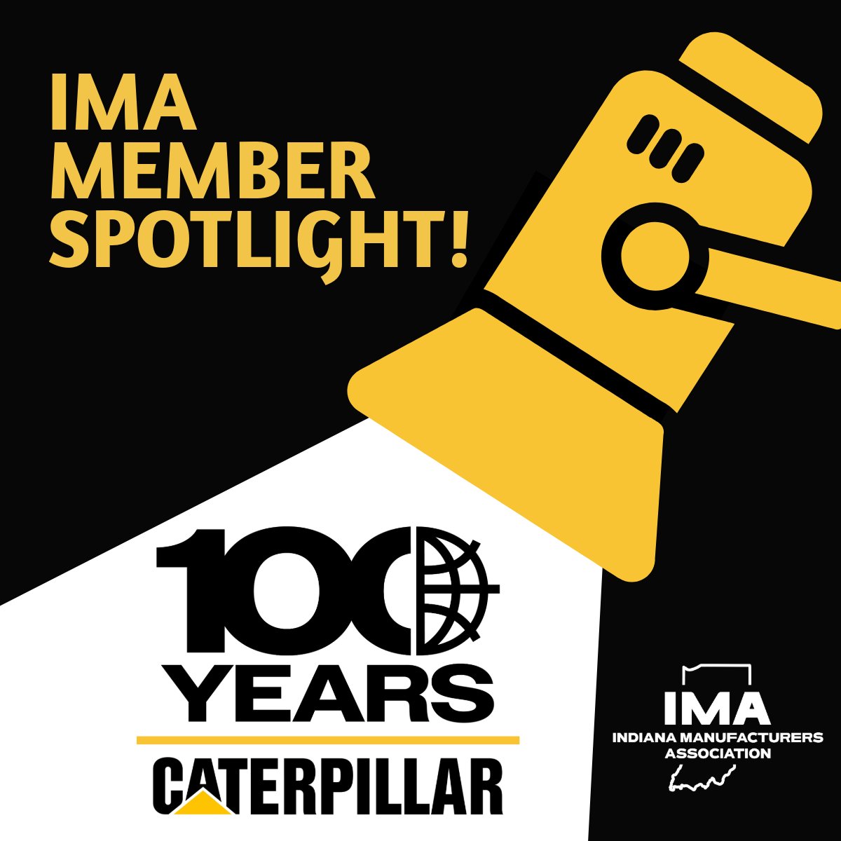 Today, we have a special member spotlight to celebrate 100 YEARS of <a href="/CaterpillarInc/">CaterpillarInc</a>! 🎉

Caterpillar is a major manufacturer across Indiana with key facilities in West Lafayette, Franklin and Muncie – 𝗰𝗿𝗲𝗮𝘁𝗶𝗻𝗴 𝗷𝗼𝗯𝘀 𝗳𝗼𝗿 𝟑,𝟕𝟎𝟎 𝗛𝗼𝗼𝘀𝗶𝗲𝗿𝘀!