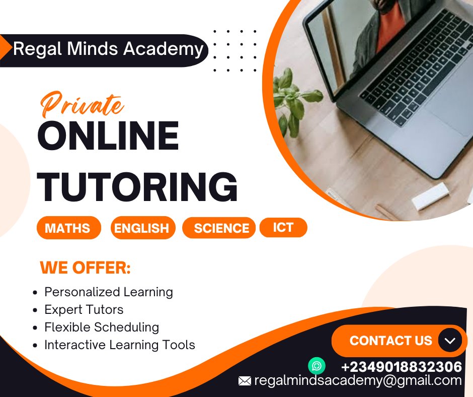 _mzadedoyin's tweet image. My journey as a tutor changed the day I realized teaching is more than a profession but my calling.
My name is Adedoyin and I'm an online tutor. I'm passionate about helping students excel in Mathematics, Sciences and having basic computer skills.
Send a Dm to book a free session