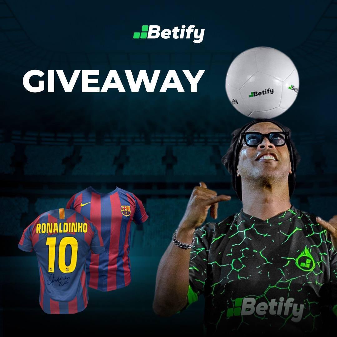 🥷🏿 NEXEN💰 (@nexenpronos) on Twitter photo 🇧🇷⚽️ LE MAILLOT SIGNÉ PAR RONALDINHO 🤩
🎁 Tente de gagner un maillot de Barcelone floqué + signé par Ronaldinho !
Conditions :
• Like & RT ce post
• Follow <a href="/BetifyOfficial/">Betify Official</a> + @NexenPronos
• Identifie 2 amis en commentaire
⏳ Tirage au sort le 30 Avril
Jeu concours 🇧🇷⚽️ LE MAILLOT SIGNÉ PAR RONALDINHO 🤩
🎁 Tente de gagner un maillot de Barcelone floqué + signé par Ronaldinho !
Conditions :
• Like & RT ce post
• Follow <a href="/BetifyOfficial/">Betify Official</a> + @NexenPronos
• Identifie 2 amis en commentaire
⏳ Tirage au sort le 30 Avril
Jeu concours