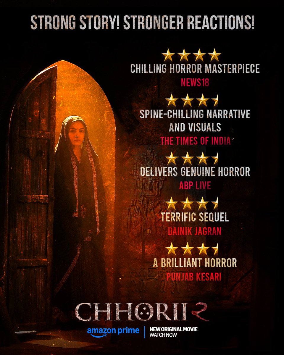 RuchiTikoo's tweet photo. #Chhorii2OnPrime has some extremely stunning shots! 

The darkness is brought to use in a really nice manner

#nushrrattbharuccha #Sohaalikhan what brilliant acting 

#Chhorii2 is among the top horror movies ever made in bollywood https://t.co/J6TDkA47re