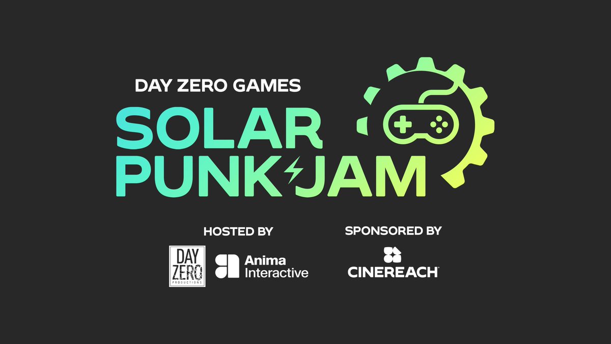 Proud to be a Community Partner for Day Zero Games: Solarpunk Jam, hosted by Trevor Noah's Day Zero Productions, Anima Interactive, and sponsored by Cinereach! Join the jam to explore a sustainable future inspired by Solarpunk. Grand prize is $10,000!

itch.io/jam/day-zero-g…