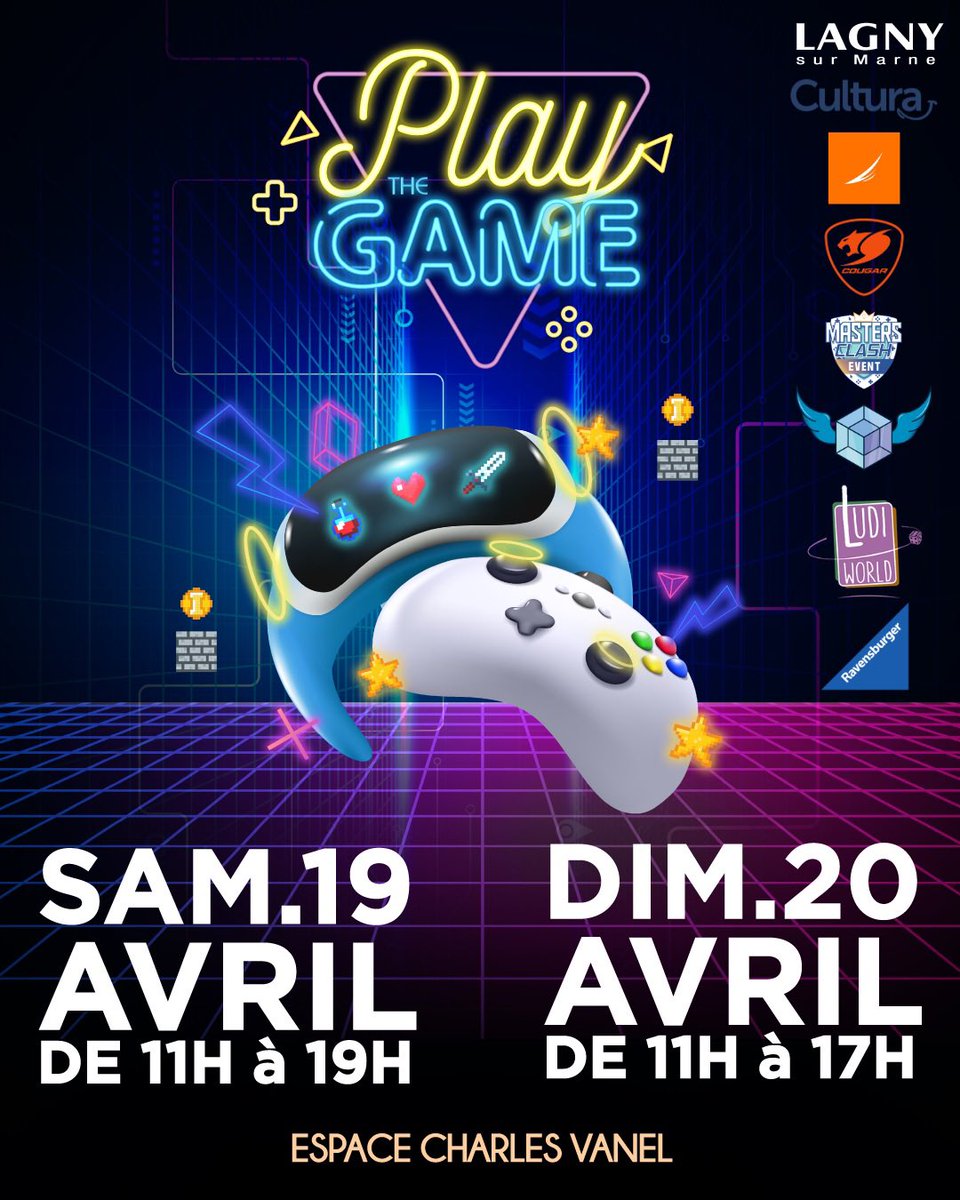 Masters Clash Event (@mastersclasheu) on Twitter photo 🚀✨Tournois Minecraft et Lorcana ce WE organisé par la <a href="/VilledeLagny/">Ville de Lagny</a>
😎Inscription 3€ : helloasso.com/associations/m…
✌️Lots offerts par <a href="/Cultura/">Cultura</a> et Ravensburger
Avec Tesseract.ONL et <a href="/Ludo_Ludiworld/">Ludiworld</a>
Un événement soutenu par <a href="/CougarGamingFr/">Cougar Gaming France</a> et <a href="/FlowUPofficiel/">FlowUP | à 3 clics de ton futur PC ! 🫵</a>
#event 🚀✨Tournois Minecraft et Lorcana ce WE organisé par la <a href="/VilledeLagny/">Ville de Lagny</a>
😎Inscription 3€ : helloasso.com/associations/m…
✌️Lots offerts par <a href="/Cultura/">Cultura</a> et Ravensburger
Avec Tesseract.ONL et <a href="/Ludo_Ludiworld/">Ludiworld</a>
Un événement soutenu par <a href="/CougarGamingFr/">Cougar Gaming France</a> et <a href="/FlowUPofficiel/">FlowUP | à 3 clics de ton futur PC ! 🫵</a>
#event