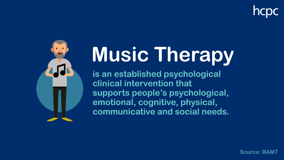 HCPC (@the_hcpc) on Twitter photo This week is #WorldMusicTherapy week!
Music therapists play a key role in the UK's health and social care provision, supporting people of all ages and abilities including those affected by injury, illness or disability.
Learn more: <a href="/musictherapyuk/">Music Therapy: BAMT</a> 👉 bamt.org This week is #WorldMusicTherapy week!
Music therapists play a key role in the UK's health and social care provision, supporting people of all ages and abilities including those affected by injury, illness or disability.
Learn more: <a href="/musictherapyuk/">Music Therapy: BAMT</a> 👉 bamt.org
