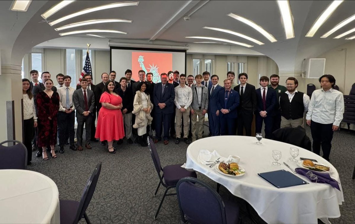 Chris Tague (@christague102) on Twitter photo Thank you to the <a href="/NYFCRs/">New York Federation of College Republicans</a> for the invitation to speak at their convention at SUNY Albany on Saturday. A pleasure to join my good friend Assemblyman <a href="/JoeSempo/">Joe Sempolinski</a> and be introduced by the Vice Chairman soon to be Chairman of the <a href="/NYSYR/">New York State Young Republicans</a>, <a href="/RealBobbyWalker/">Bobby Walker</a>.
The work you folks do is what Thank you to the <a href="/NYFCRs/">New York Federation of College Republicans</a> for the invitation to speak at their convention at SUNY Albany on Saturday. A pleasure to join my good friend Assemblyman <a href="/JoeSempo/">Joe Sempolinski</a> and be introduced by the Vice Chairman soon to be Chairman of the <a href="/NYSYR/">New York State Young Republicans</a>, <a href="/RealBobbyWalker/">Bobby Walker</a>.
The work you folks do is what