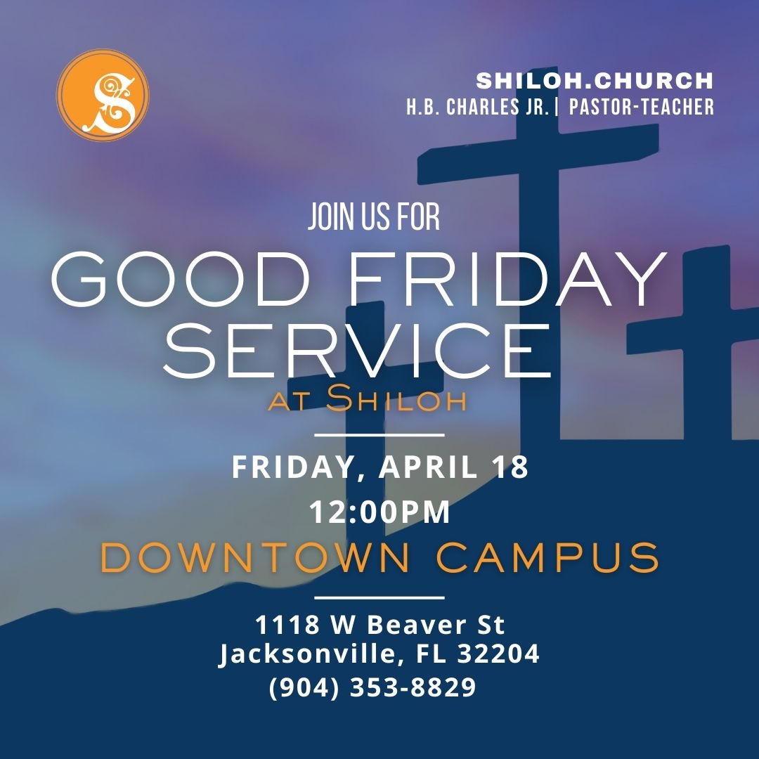 In observation of Holy Week, we will have Prayer Meeting on Wednesday, April 16 at 12PM Downtown and Good Friday Service, Friday, April 18 at 12PM Downtown.

There is no Midweek Service, AWANA, or Youth Bible Study this week on either campus.