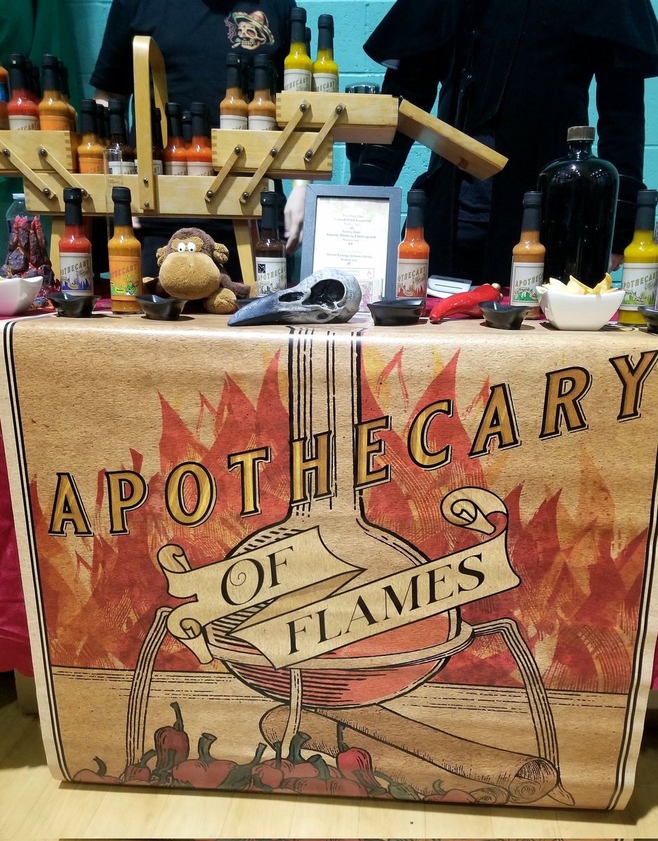 Gameguy69's tweet image. Hand-crafted artefacts at Horrorwood (Heywood Horror Con) yesterday. #Horrorwood #horror #pentagram #makersmarket #alternativemarket #apothecaryofflames