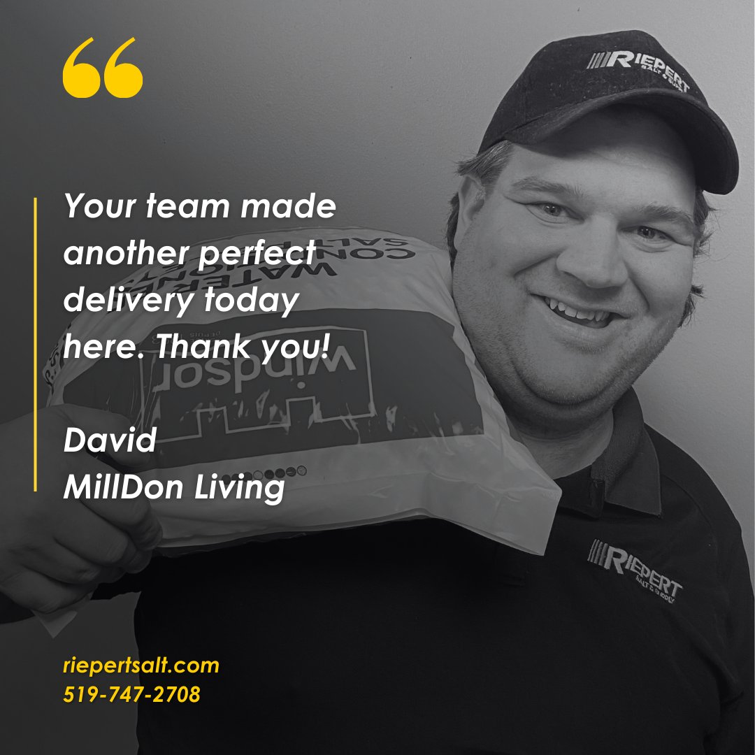 Thank you David! Leave us a Google Review for your chance to win 5 bags of salt delivered to your water softener. #googlereviews #googlereview #giveaway #yougottashopherewr #kwlocal #kitchenerwaterlooguelph #kitchenerwaterloocambridge #tricities #waterlooregion #watersoftenersalt