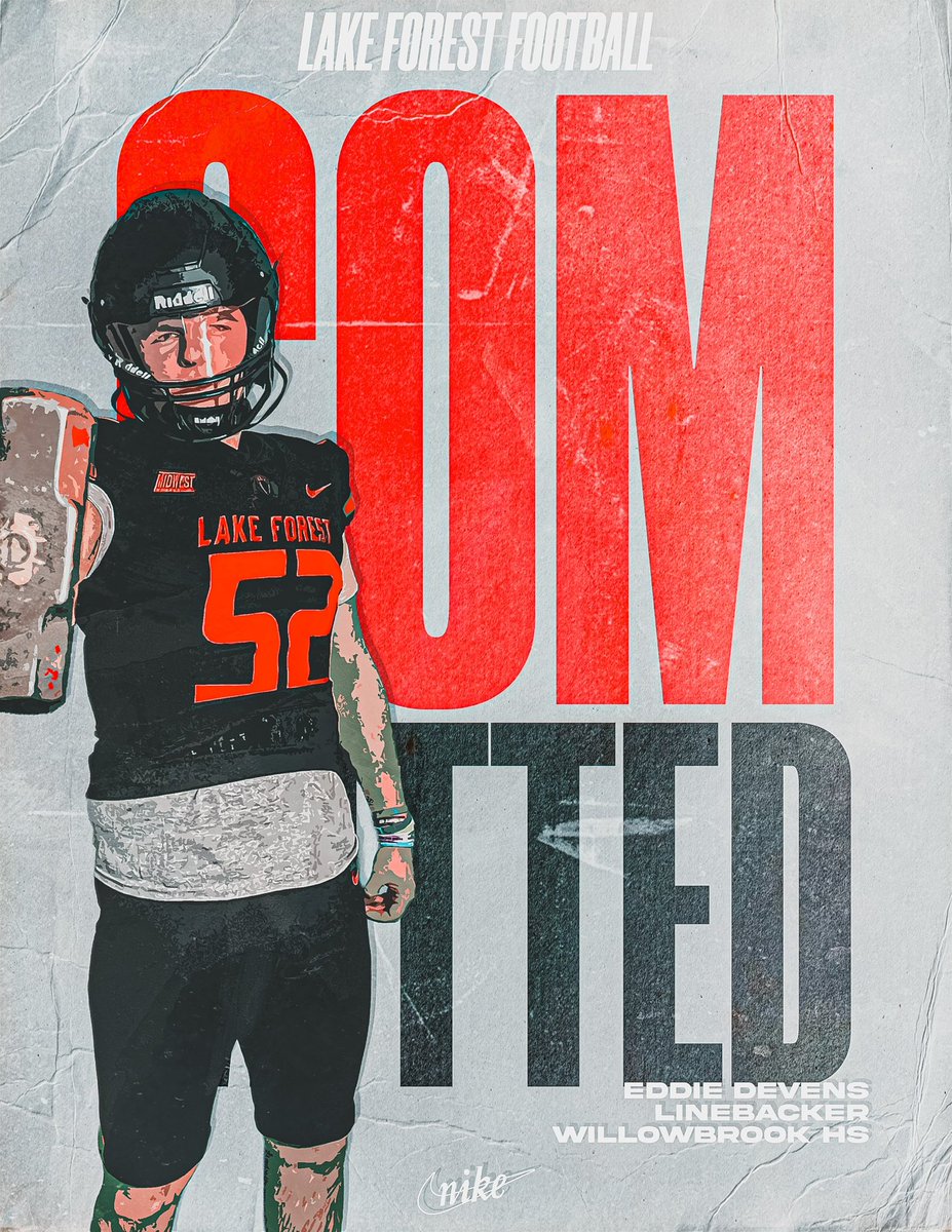 Eddie Devens (@eddiedevens) on Twitter photo Beyond blessed to announce that I am 100% committed to continue my academic and athletic career at Lake Forest College!
<a href="/LFC_FOOTBALL/">Jim Catanzaro</a> <a href="/M_Gorogianis87/">Mark Gorogianis</a> <a href="/WbFootball/">Willowbrook Football</a> <a href="/WB_ATHLETICS/">Willowbrook Athletics</a> <a href="/NAHildreth/">Nick Hildreth</a> Beyond blessed to announce that I am 100% committed to continue my academic and athletic career at Lake Forest College!
<a href="/LFC_FOOTBALL/">Jim Catanzaro</a> <a href="/M_Gorogianis87/">Mark Gorogianis</a> <a href="/WbFootball/">Willowbrook Football</a> <a href="/WB_ATHLETICS/">Willowbrook Athletics</a> <a href="/NAHildreth/">Nick Hildreth</a>