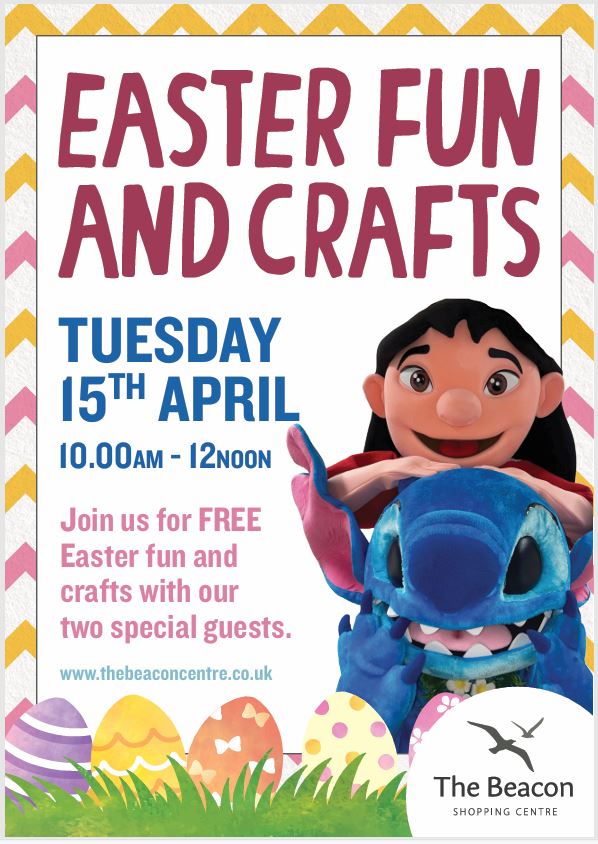 We hope you can join us here at The Beacon Centre  tomorrow  (15 April) between 10-12noon, to meet our 2 special guests 😀