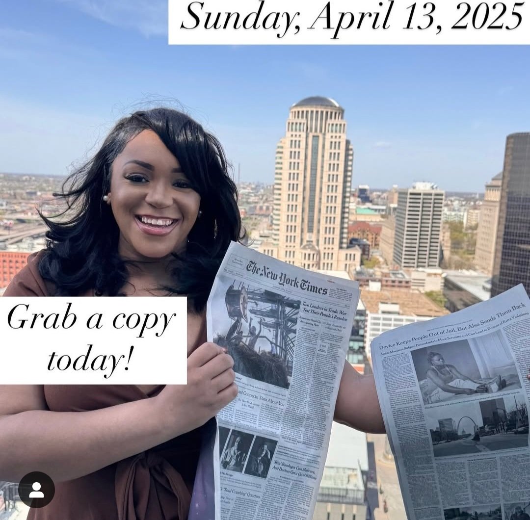 howarduchsoc's tweet photo. #CHSOC alum Taylor Tiamoyo Harris did something very special this week. She wrote her first story on an investigator journalist for the New York Times. It's on reshaping pre-trial actions with ankle monitors. Congrats on your work! https://t.co/NBzQsgg0OH @ByTiamoyo https://t.co/TKmIajr55D