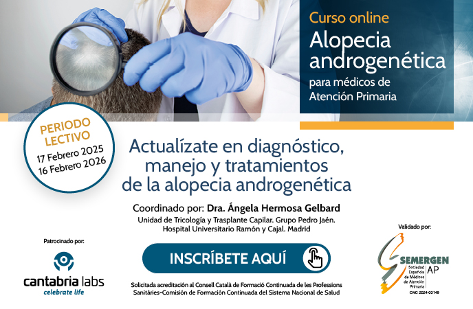 🟠CURSO. Alopecia androgenética para médicos de Atención Primaria
📅Periodo lectivo: 17 febrero 2025 - 16 febrero 2026
👩‍⚕️Coordinadora: Dra. Ángela Hermosa Gelbard
🥼Dirigido a: Médicos de Atención Primaria
👉Inscripciones: f.mtr.cool/hpsxipswuu
#AlopeciaAndrogénica #Alopecia
