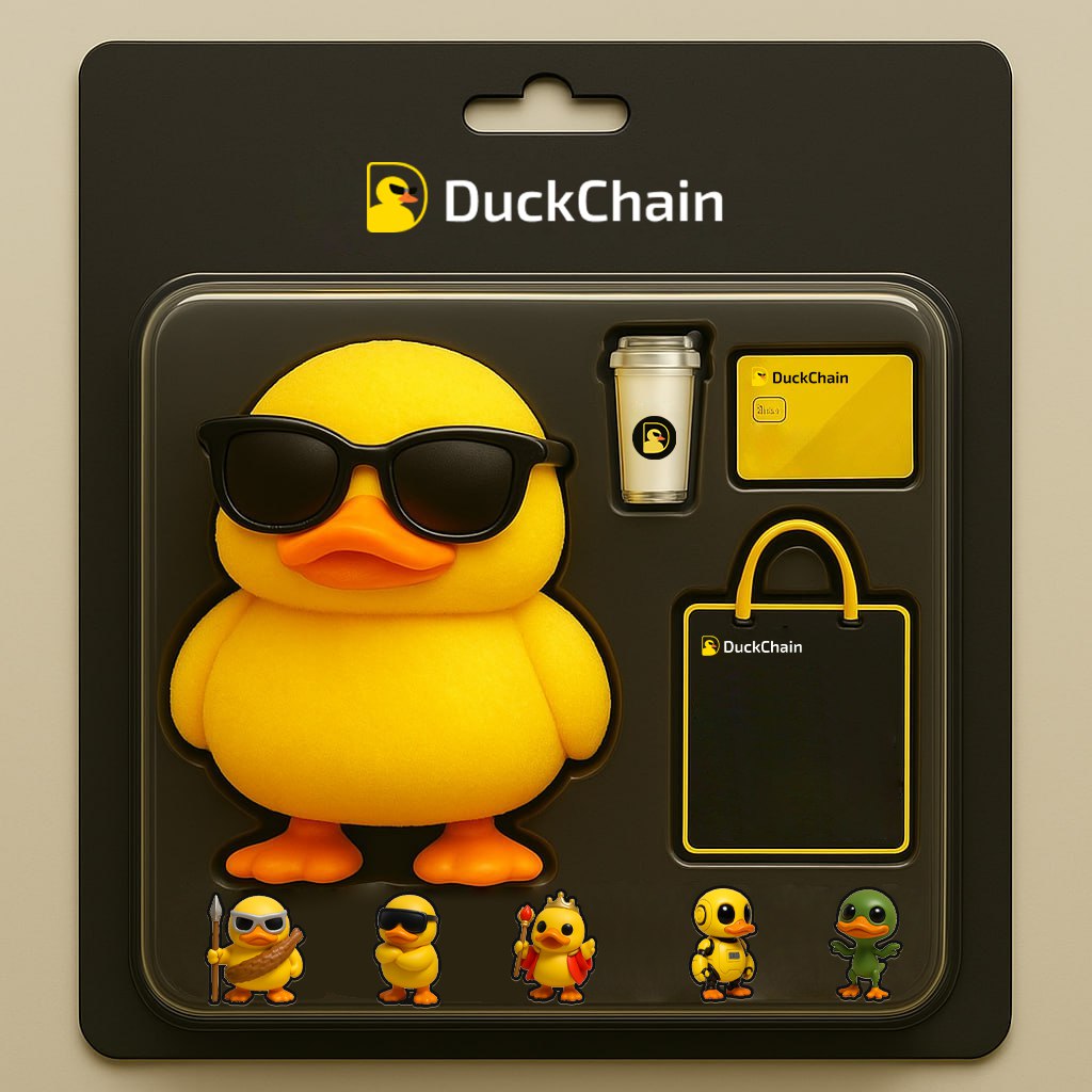 DuckChain Collector’s Pack

Would you want one? 👀🦆

#DuckChain #DUCK #AI #EVM #AIBlockchain
