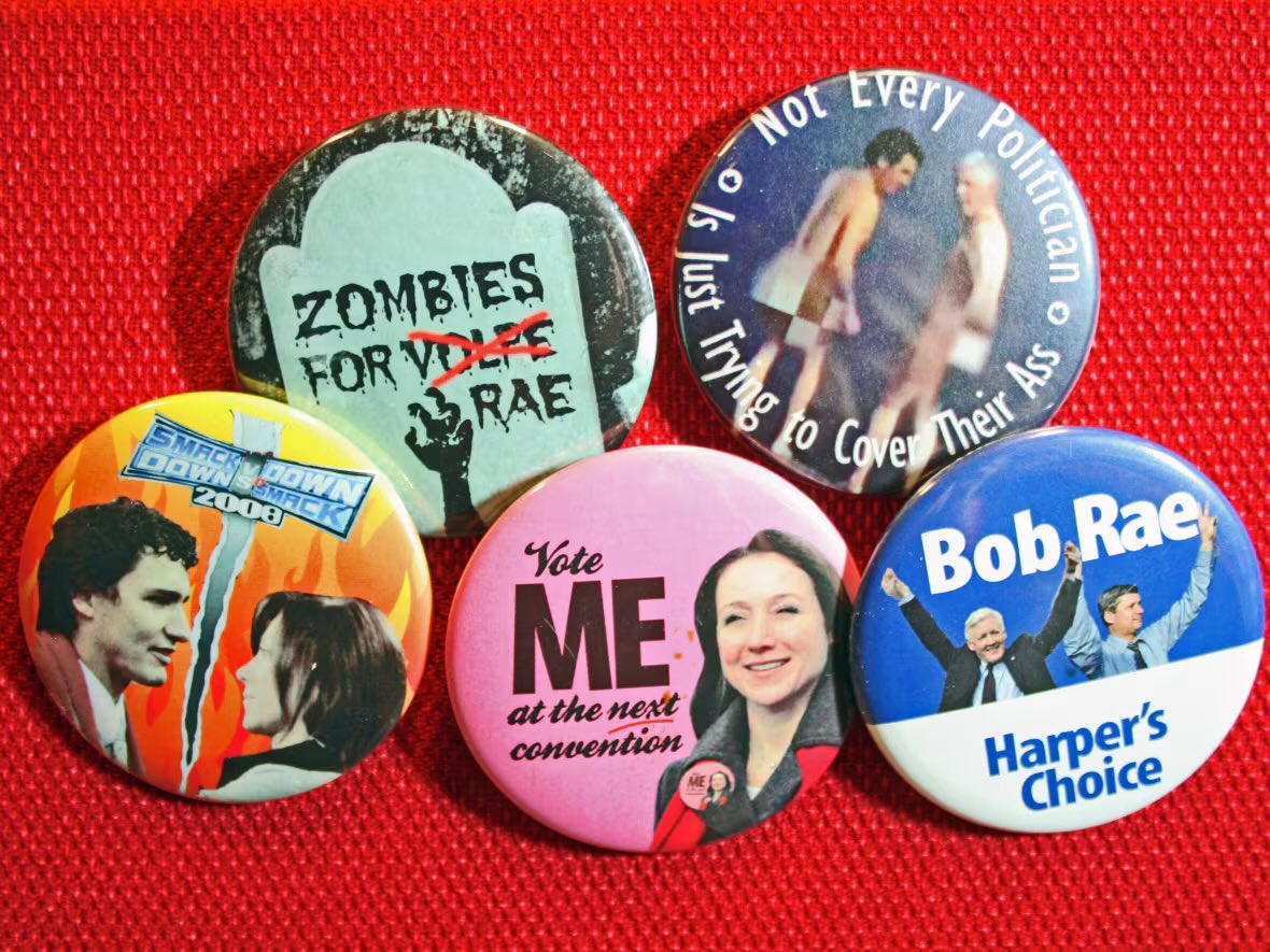 Funny thing, in 2014 when the <a href="/CPC_HQ/">Conservative Party</a> handed out fake buttons at the Liberal convention it was just called a “gimmick”.

The faux outrage farming when their opponent does said same is so tiring.