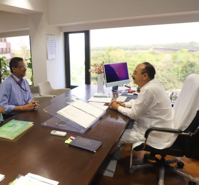 <a href="/DrAPSingh_BHU/">Prof. Ajay P. Singh 🇮🇳</a> called on Shri <a href="/ashishsood_bjp/">Ashish Sood</a> Ji regarding development of quality Public Libraries &amp; Model Libraries in the NCT of Delhi under the financial assistance of <a href="/RrrlfKolkata/">Raja Rammohun Roy Library Foundation</a> &amp; National Mission on Libraries, <a href="/MinOfCultureGoI/">Ministry of Culture</a>.
#BooksforAll
#LibrariesforAll