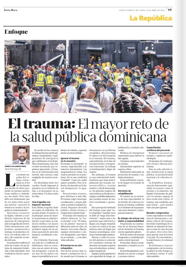 edigiba's tweet photo. @AleBaezMD sobre el trauma-“No discrimina entre rico o pobre. Puede impactar al ejecutivo en su vehículo de lujo o al mensajero en su motocicleta. Y lo hace todos los días.” #DrAlejandroBaez #emermed #disastermedicine #publichealth

https://t.co/duNLSLB358 https://t.co/IlYbeQnA3b