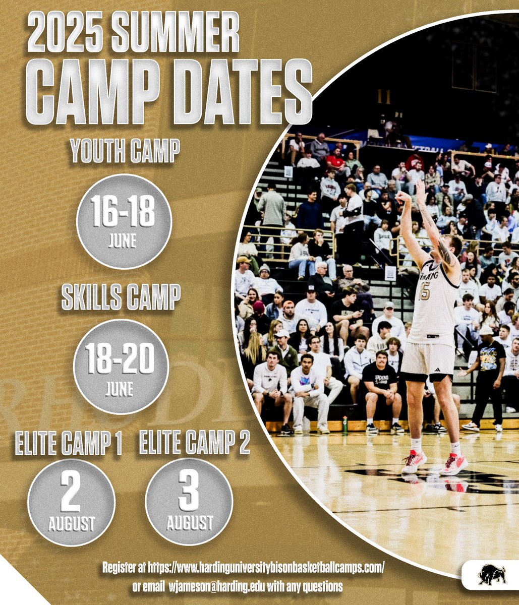 Be sure to check out all of our summer camp options! You can register at …inguniversitybisonbasketballcamps.com

#EDGE | #GoBisons