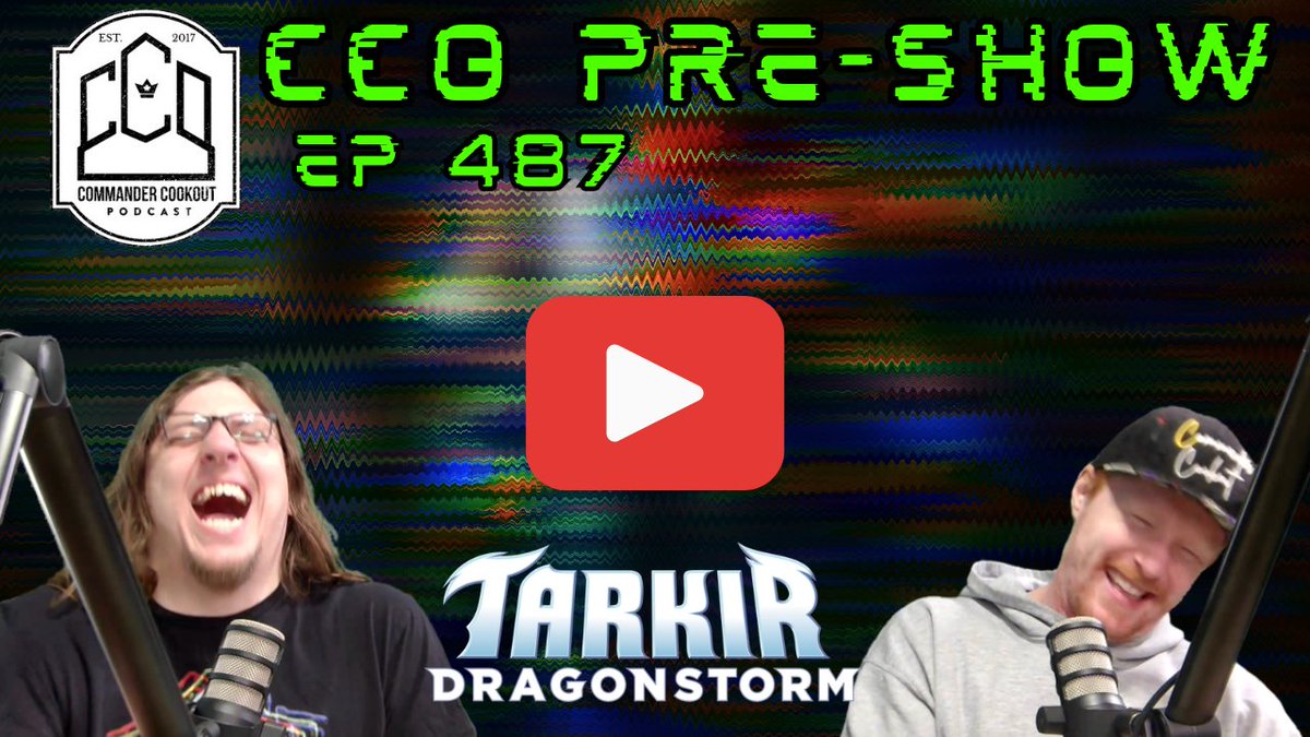 CCO Ryan (@ccopodcast) on Twitter photo Dear <a href="/CCOBrando/">CCO Brando, Uncouth Heckler</a>,
Tel us how you really feel about Tarkir Dragonstorm limited. Do it on the Ep 487 CCO Pre-Show!
youtu.be/qM0GUOaWp_M Dear <a href="/CCOBrando/">CCO Brando, Uncouth Heckler</a>,
Tel us how you really feel about Tarkir Dragonstorm limited. Do it on the Ep 487 CCO Pre-Show!
youtu.be/qM0GUOaWp_M