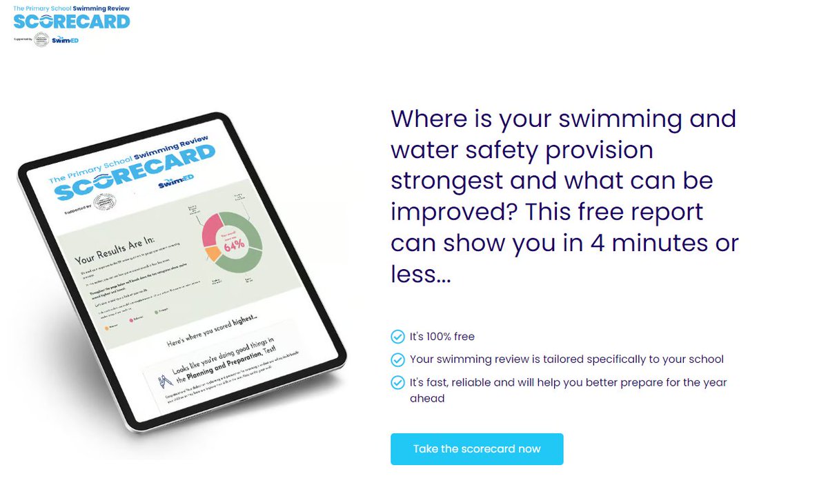 SwimEDUK's tweet image. 🚀Water confidence blooms where safety and skills grow. Using the Primary School Swim Scorecard boost your pupils' swimming confidence and safety awareness. 🏊‍♂️

Find out more: 🔗hubs.ly/Q03d361-0

#ConfidentSwimmers #SafeSwim