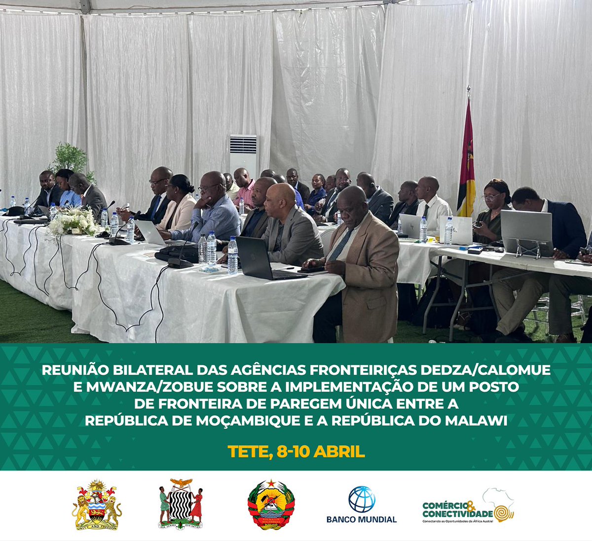 pccaamz's tweet photo. REUNIÃO BILATERAL DAS AGÊNCIAS FRONTEIRIÇAS DEDZA/CALOMUE E MWANZA/ZOBUE SOBRE A IMPLEMENTAÇÃO DE UM POSTO DE FRONTEIRA DE PAREGM ÚNICA
ENTRE MOÇAMBIQUE E MALAWI https://t.co/M4NiEuqcYQ