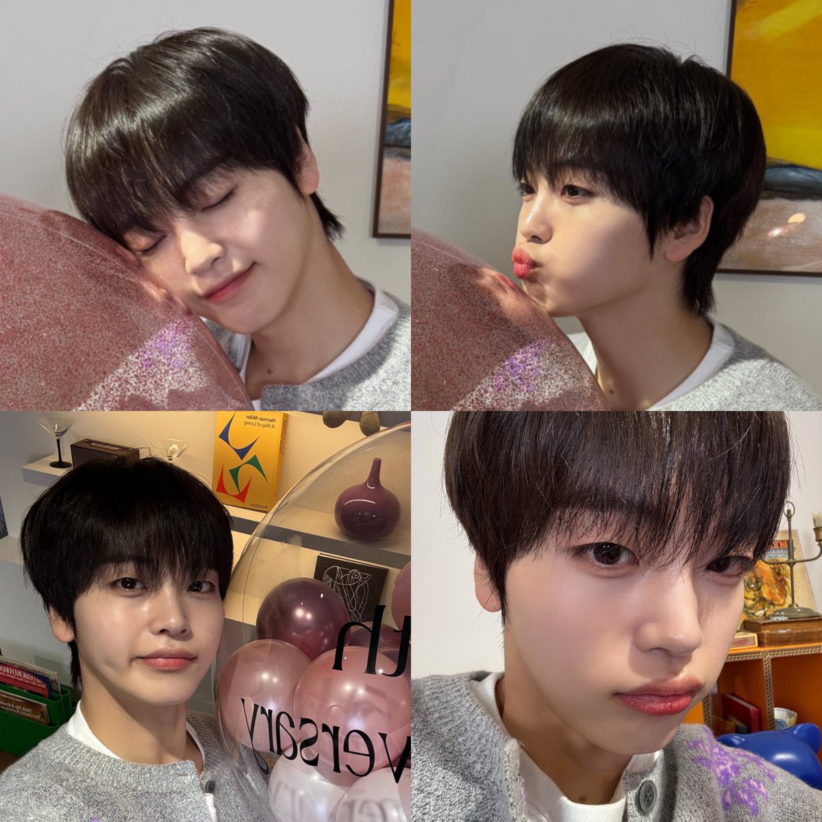 오늘 5주년 라이브에서 뭔가 머리가 똥글!해서 더 귀여웠어 타피오카펄 형주니같음🫶ㅠㅠㅠㅠㅠ