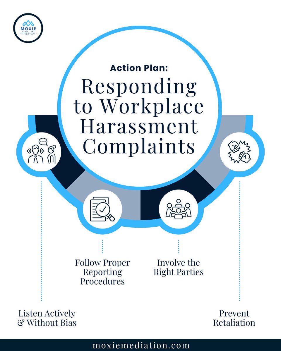 Moxie offers comprehensive Anti-Harassment Training to empower managers and create safe, inclusive workplaces.  

Visit our website to learn more moxiemediation.com/services  #Leadership #WorkplaceRespect #HarassmentPrevention #ManagerActionPlan #MoxieTraining