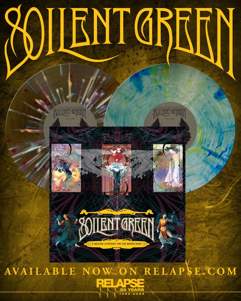 SoilentGreen's tweet photo. Our first 3 releases on @RelapseRecords have been Reissued &amp; Repressed on Vinyl, with a little bonus!

Grab them while you can! 
Purchase Here:
https://t.co/1QXJ4Lg6Im

#soilentgreen #soilentgreennola #nola #extrememusic #vinylrecords #neworleansmusic #GrindTime  #relapserecords https://t.co/FPvfP9Dl8z